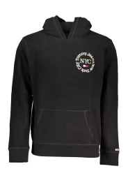 "Tommy Hilfiger Sweatshirts im Sale | Tommy Hilfiger Bio Kapuzen-Sweatshirt Schwarz online kaufen"|Planet-Deluxe