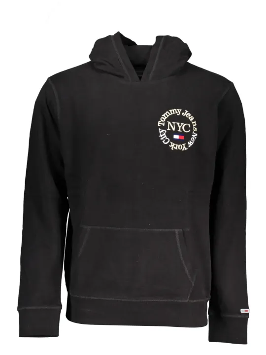"Tommy Hilfiger Sweatshirts im Sale | Tommy Hilfiger Bio Kapuzen-Sweatshirt Schwarz online kaufen"|Planet-Deluxe