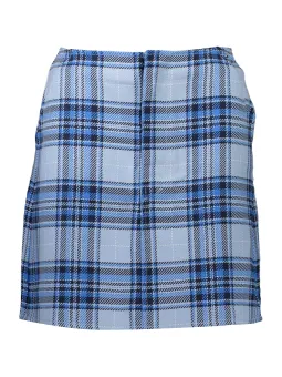 "Tommy Hilfiger Kurzer Bio-Baumwollrock in Azurblau"
