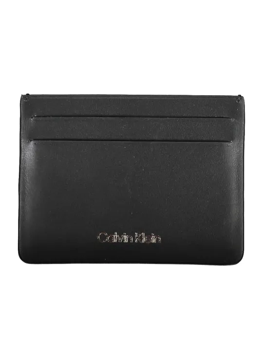 "Calvin Klein Brieftaschen im Sale | Calvin Klein Leder Kartenetui Schwarz Minimalistisch online kaufen"|Planet-Deluxe