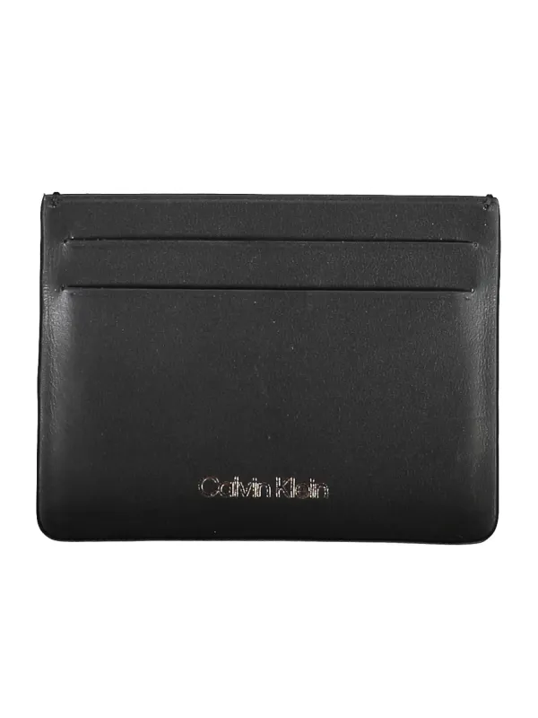 "Calvin Klein Brieftaschen im Sale | Calvin Klein Leder Kartenetui Schwarz Minimalistisch online kaufen"|Planet-Deluxe