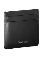 "Calvin Klein Brieftaschen im Sale | Calvin Klein Leder Kartenetui Schwarz Minimalistisch online kaufen"|Planet-Deluxe