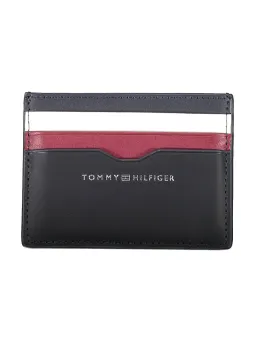 Tommy Hilfiger Blaues Leder Kartenetui – Stil & Funktion