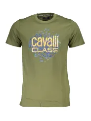"Cavalli Class T-Shirts im Sale | Cavalli Class QXT61X-JD060_VERDE_04050 Grün online kaufen"|Planet-Deluxe