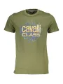 "Cavalli Class T-Shirts im Sale | Cavalli Class QXT61X-JD060_VERDE_04050 Grün online kaufen"|Planet-Deluxe