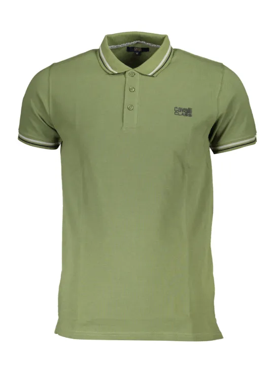 "Cavalli Class Startseite im Sale | CAVALLI CLASS POLO KURZARM HERREN GRÜN online kaufen"|Planet-Deluxe