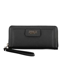 GUESS Damen Geldbörse Schwarz - 5 Fächer, Elegantes Design