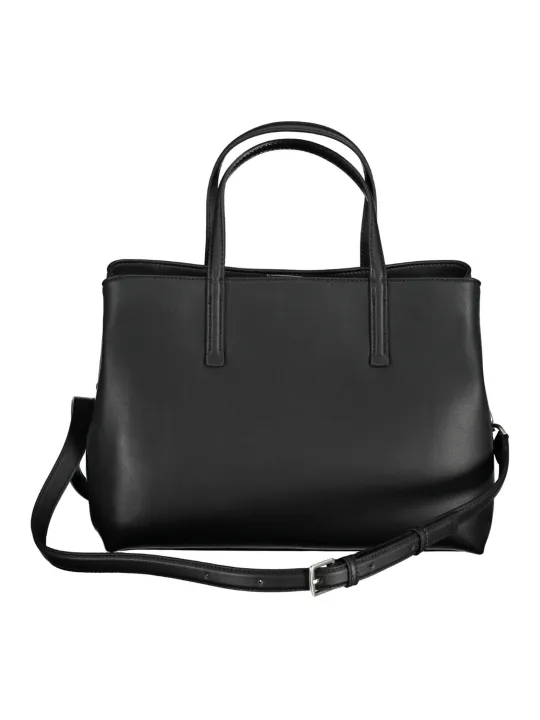 "Calvin Klein Einzelstücke & Seltenheiten im Sale | Calvin Klein Elegante Schwarze Lederhandtasche online kaufen"|Planet-Deluxe