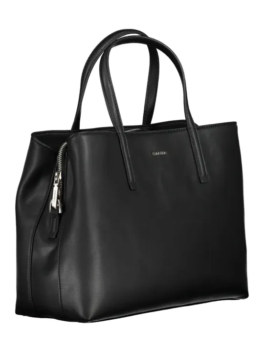 "Calvin Klein Einzelstücke & Seltenheiten im Sale | Calvin Klein Elegante Schwarze Lederhandtasche online kaufen"|Planet-Deluxe