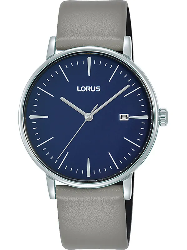 Silberne Lorus Uhr mit blauem Zifferblatt Silberne Lorus Uhr mit blauem Zifferblatt