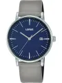 Silberne Lorus Uhr mit blauem Zifferblatt