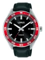 Schwarze Lorus Herrenuhr mit Datumsanzeige