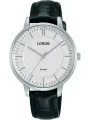 Schwarze Lorus Herrenuhr aus Leder