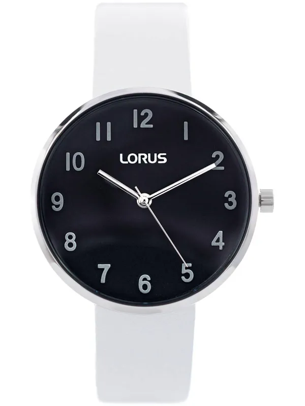 Schlichte weiße Lorus Herrenuhr Leder Schlichte weiße Lorus Herrenuhr Leder