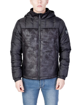 Ea7 Herren gesteppte Winterjacke grau