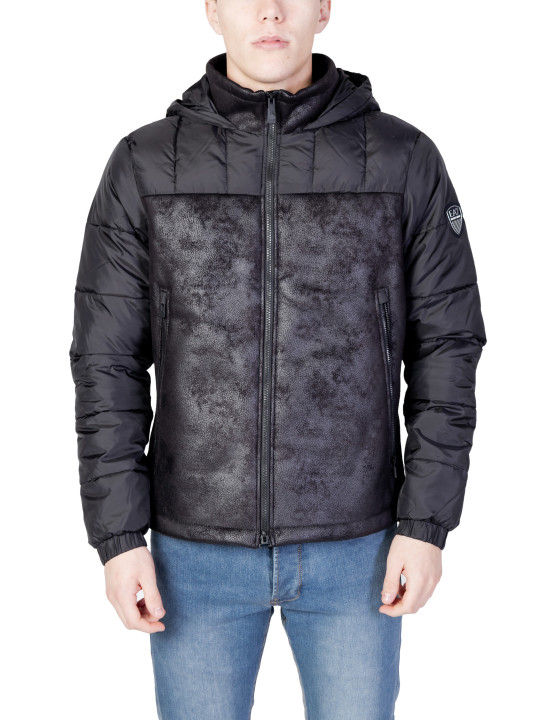 Ea7 Herren gesteppte Winterjacke grau