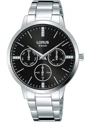 Stilvolle graue Lorus Herrenuhr Edelstahl