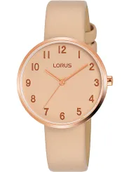 Rosa Lorus Damenuhr mit Lederarmband