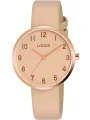 Rosa Lorus Damenuhr mit Lederarmband