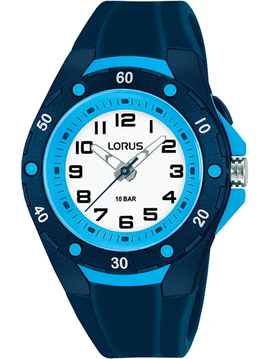 Blauer Lorus Herrenuhr mit Armband