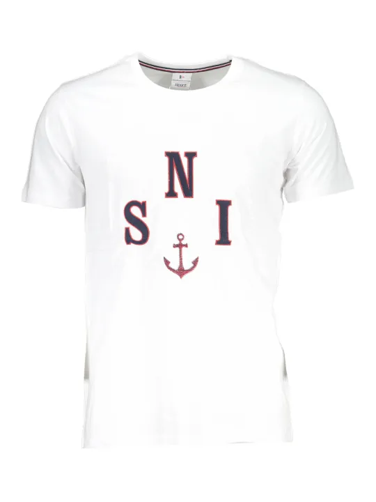 "SCUOLA NAUTICA Startseite im Sale | NAUTICAL SCHOOL WEISSES KURZÄRMELIGES HERREN-T-SHIRT online kaufen"|Planet-Deluxe