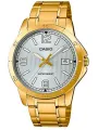 Goldene Casio Herrenarmbanduhr analog