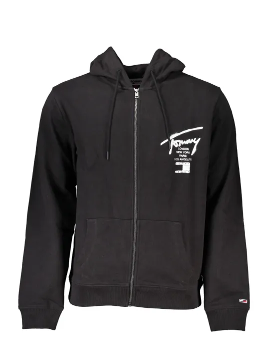 "Tommy Hilfiger Sweatshirts im Sale | Tommy Hilfiger Schwarz Zip Hoodie DM0DM17793 online kaufen"|Planet-Deluxe