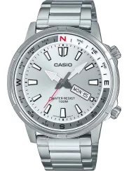 Graue Casio Edelstahl Herrenuhr