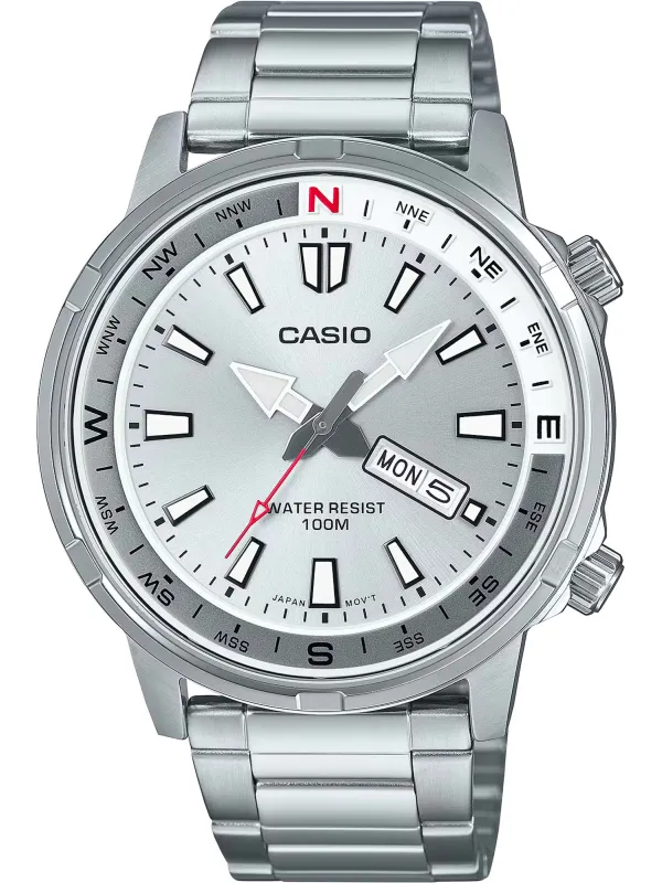 Graue Casio Edelstahl Herrenuhr Graue Casio Edelstahl Herrenuhr