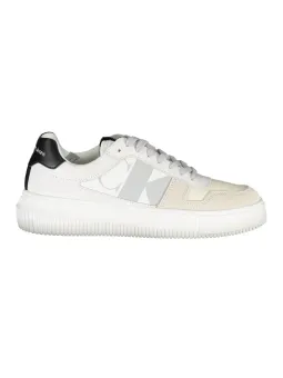 Calvin Klein Weiße Low-Tops Sneaker – Stilvoll & Bequem