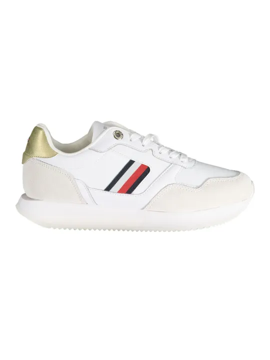 "Tommy Hilfiger Sneakers im Sale | Tommy Hilfiger Weiß-Gold Sneaker online kaufen"|Planet-Deluxe