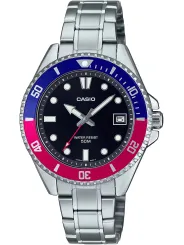 Graue Casio Taucheruhr aus Stahl