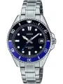 Schwarze Casio Taucheruhr mit Stahlband