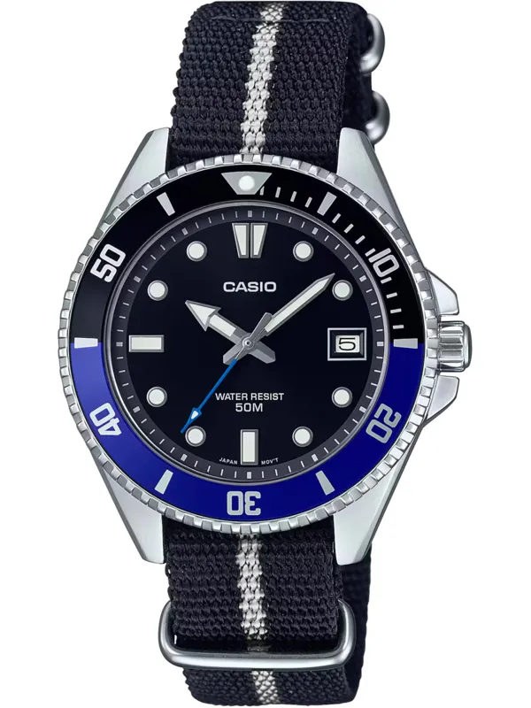 Schwarze Casio Taucheruhr aus Stahl
