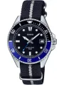 Schwarze Casio Taucheruhr mit Nylonband