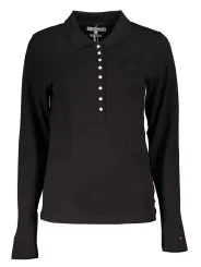 "Tommy Hilfiger Startseite im Sale | TOMMY HILFIGER DAMEN LANGARM POLOSHIRT SCHWARZ online kaufen"|Planet-Deluxe