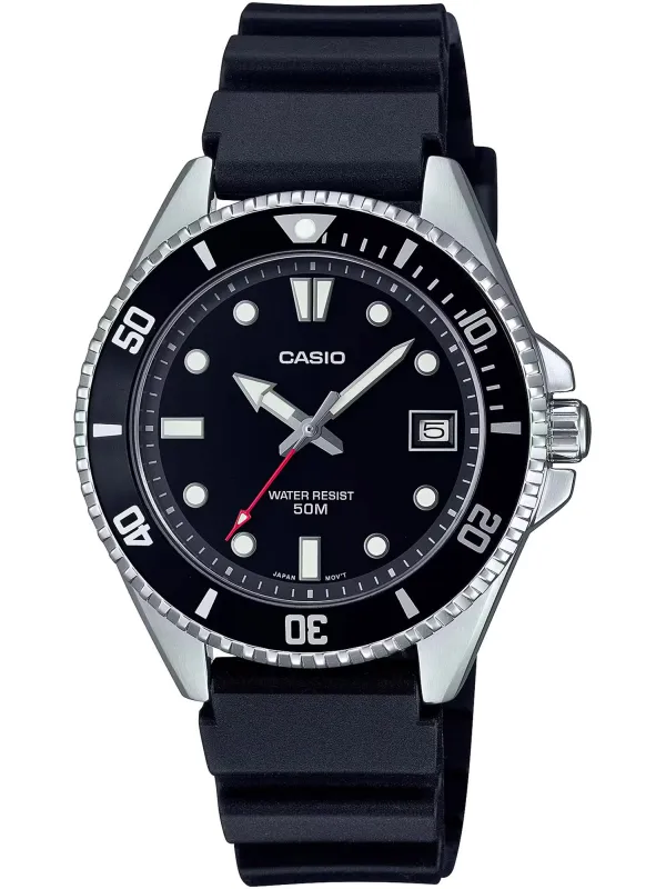 Schwarze Casio Taucheruhr mit Lünette
