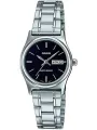 Schwarze Casio Uhr mit Stahlarmband