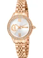 Goldene Just Cavalli Damenarmbanduhr mit Steinen