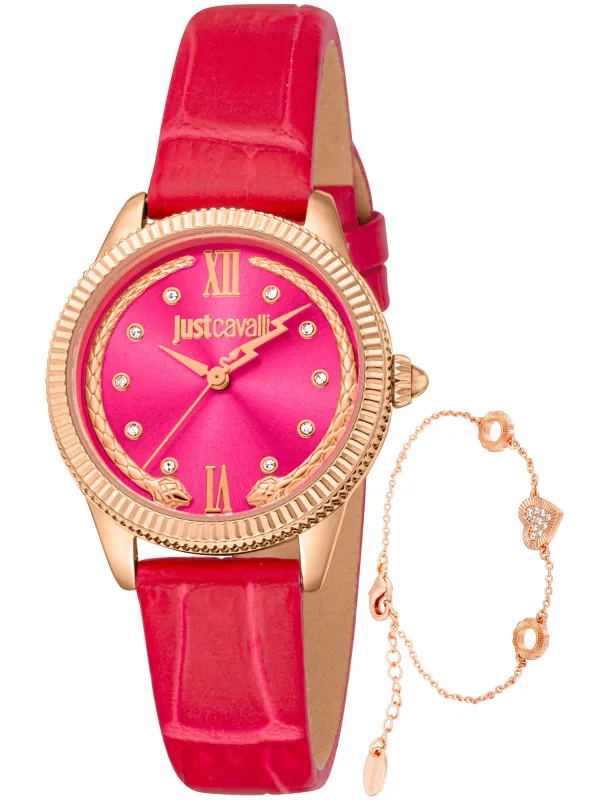 Rosa goldene Damenuhr mit Armband Rosa goldene Damenuhr mit Armband