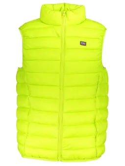 Neon-Gelbe NORWAY 1963 Weste – Mit Taschen & Logo