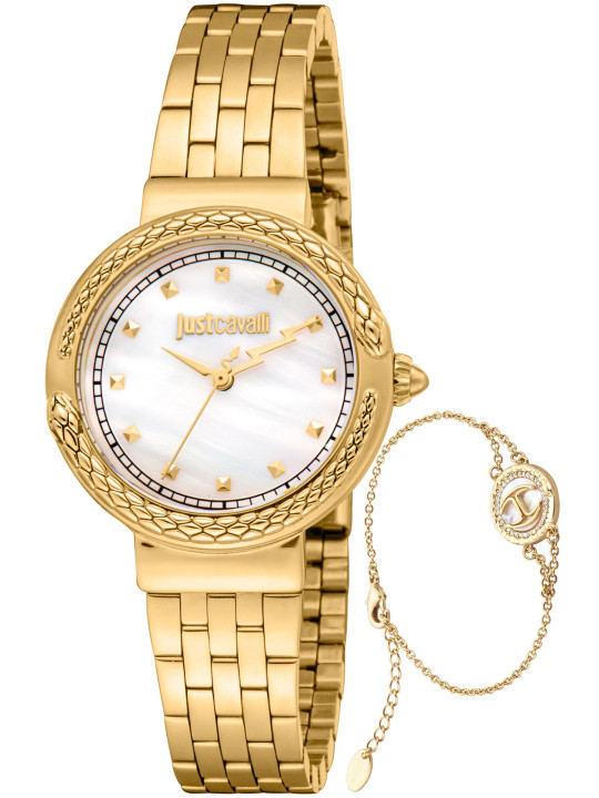Gelbe Just Cavalli Damenuhr Gold