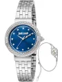 Silberne Just Cavalli Uhr mit Armband
