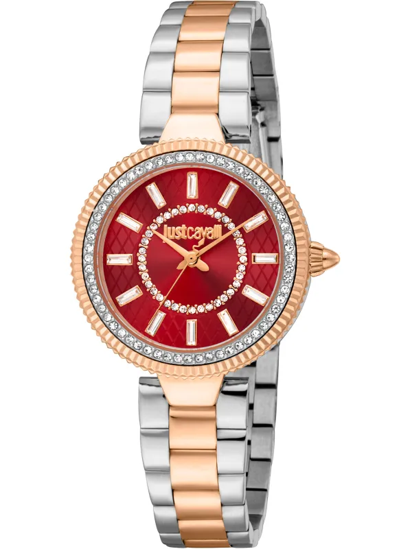 Diamantbesetzte Just Cavalli Uhr Grau Diamantbesetzte Just Cavalli Uhr Grau