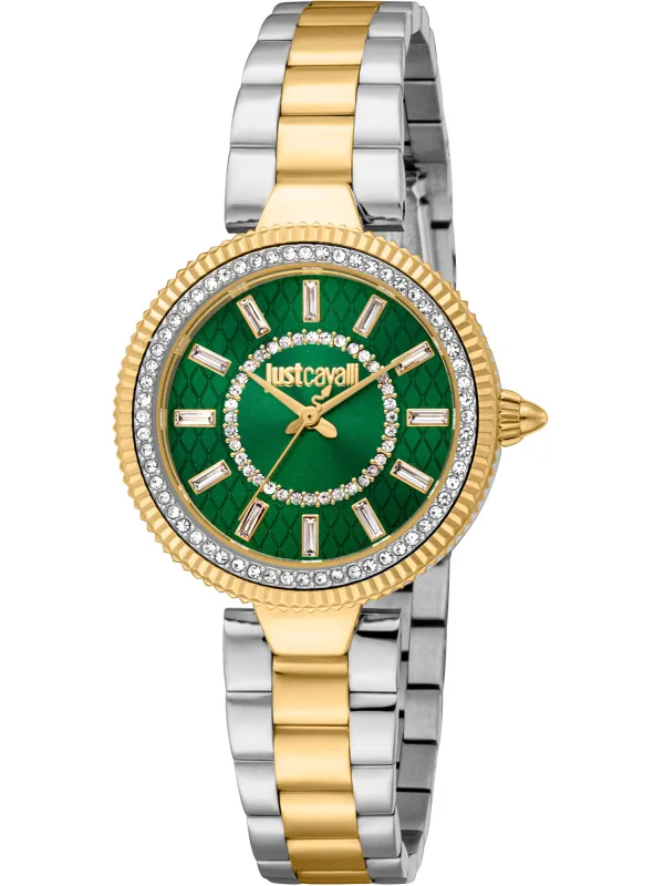 Just Cavalli gold crystal detail Uhr Just Cavalli gold crystal detail Uhr