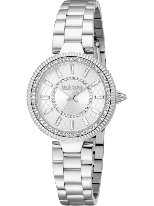 Just Cavalli Diamant Edelstahl Armbanduhr