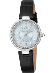 Just Cavalli diamantbesetzte Herrenuhr Schwarz