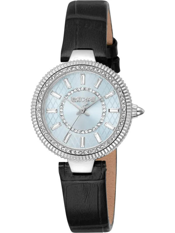 Just Cavalli diamantbesetzte Herrenuhr Schwarz Just Cavalli diamantbesetzte Herrenuhr Schwarz