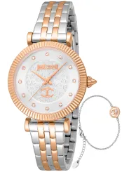 Graue Just Cavalli Uhr Detailaufnahme