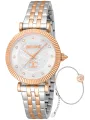 Graue Just Cavalli Uhr Detailaufnahme